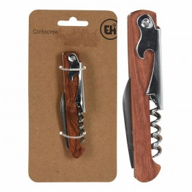 Cavatappi Excellent Houseware c80621310 Legno Acciaio inossidabile