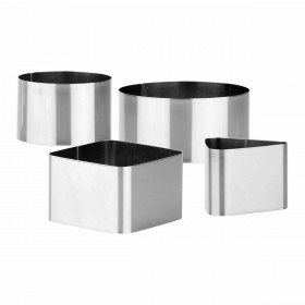 Stampo per placcatura Tescoma Grandchef Grigio Metallo Acciaio inossidabile 4 Unità