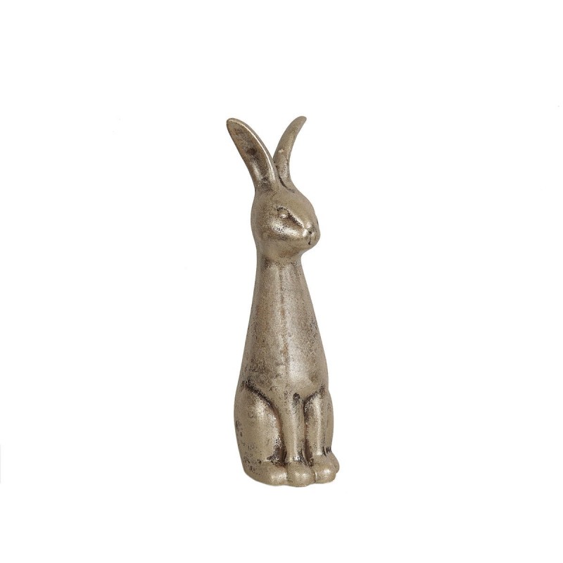 Statua Decorativa Romimex Beige Ceramica Coniglio 14 x 48 x 18 cm
