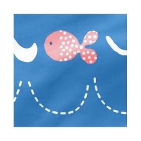 Federa HappyFriday Moshi Moshi Sea Life Multicolore 80 x 80 cm