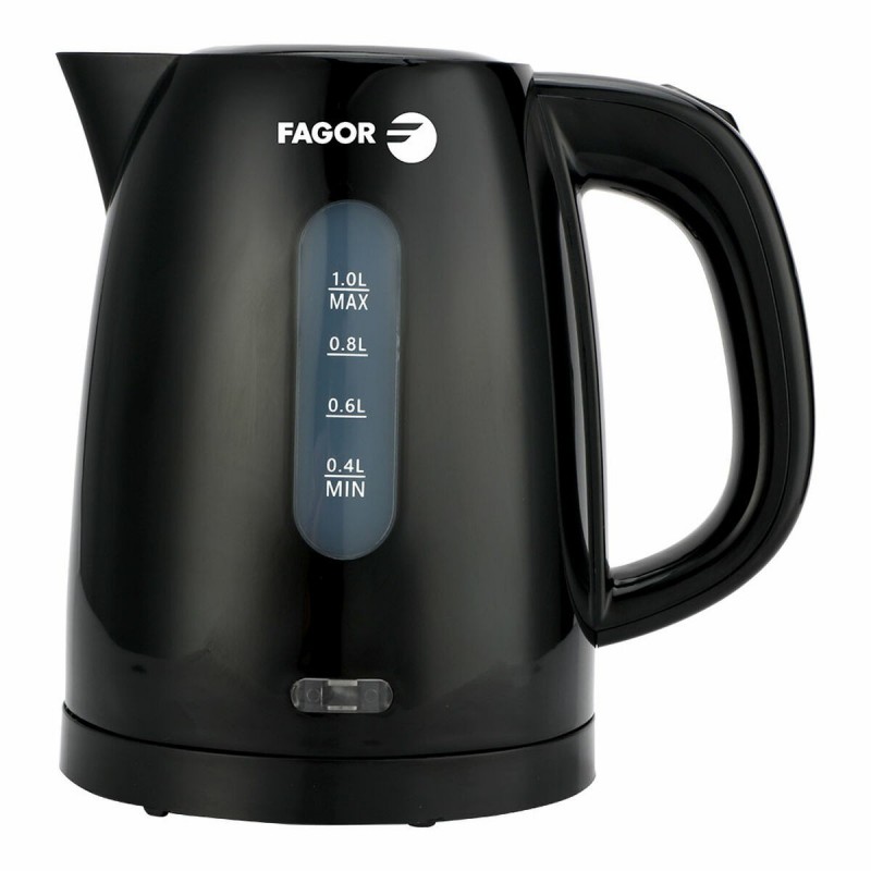 Bollitore Fagor teya noir 2200 W 1 L Nero Acciaio inossidabile Plastica