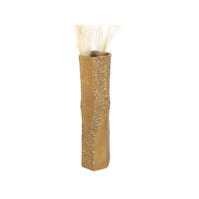 Vaso Romimex Dorato Alluminio Esagonale 11 x 46 x 11 cm