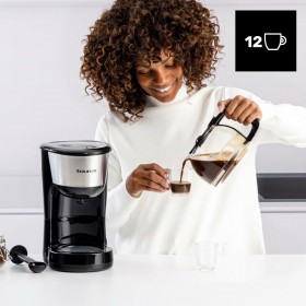 Caffettiera Americana Taurus Verona inox 12 tazas 1000 W Nero