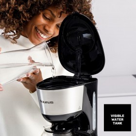 Caffettiera Americana Taurus Verona inox 12 tazas 1000 W Nero