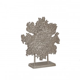 Statua Decorativa Romimex Argentato Alluminio 42 x 49 x 13 cm