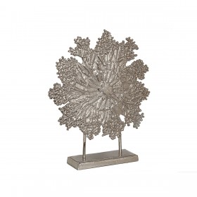 Statua Decorativa Romimex Argentato Alluminio 53 x 62 x 13 cm