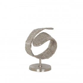 Statua Decorativa Romimex Argentato Alluminio 24 x 32 x 24 cm