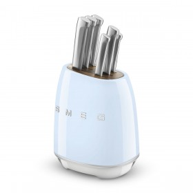 Set di Coltelli da Cucina con Supporto Smeg KBSF02PB