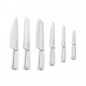 Set di Coltelli da Cucina con Supporto Smeg KBSF02PB