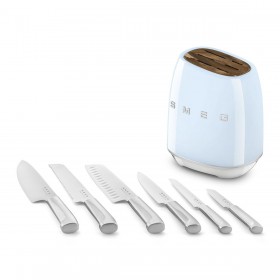 Set di Coltelli da Cucina con Supporto Smeg KBSF02PB