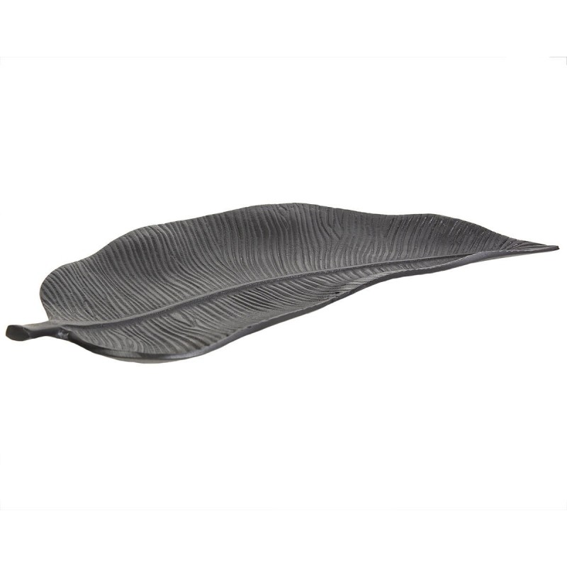 Svuotatasche Romimex Nero Alluminio Foglia della pianta 56 x 6 x 23 cm