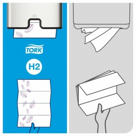 Carta assorbente per le mani Tork Pack Bianco (21 Unità)