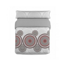 Set di copripiumino Hosteline ZARCO Grigio Singolo 2 Pezzi