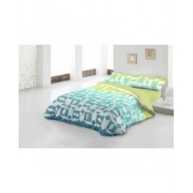 Set di copripiumino Hosteline HARRIS Verde Singolo 2 Pezzi