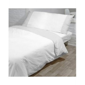 Set di copripiumino Hosteline MONACO NORDICO Bianco Osimano 260 x 240 cm 4 Pezzi