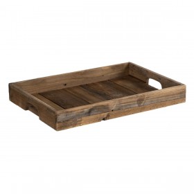 Vassoio per aperitivi 48 x 32 x 6 cm Naturale Legno di abete 3 Pezzi