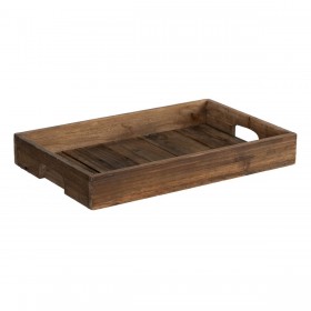 Vassoio per aperitivi 48 x 32 x 6 cm Naturale Legno di abete 3 Pezzi