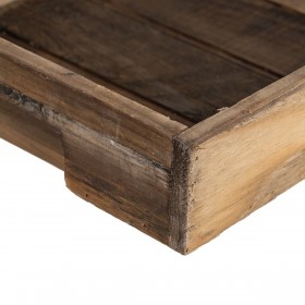 Vassoio per aperitivi 48 x 32 x 6 cm Naturale Legno di abete 3 Pezzi