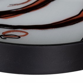 Vassoio per aperitivi Cristallo Fogli 50 x 6 x 50 cm DMF (2 Unità)