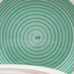 Servizio di Piatti Azzurro Verde Gres 1 cm 37 x 23 x 30 cm 18 Pezzi