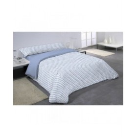 Set di copripiumino Hosteline DAREL Azzurro Ala francese 3 Pezzi