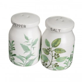 Set olio e aceto GREENS Bianco Verde Legno Gres 210 ml 21 x 8,5 x 18 cm 4 Pezzi