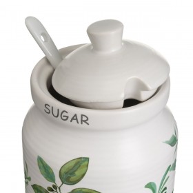 Porta latte e zucchero GREENS Bianco Verde Gres 250 ml 18,5 x 9 x 10 cm