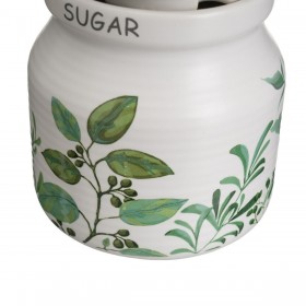 Porta latte e zucchero GREENS Bianco Verde Gres 250 ml 18,5 x 9 x 10 cm