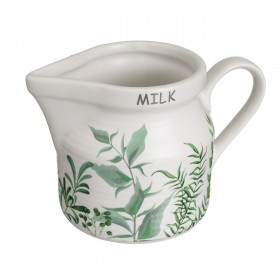 Porta latte e zucchero GREENS Bianco Verde Gres 250 ml 18,5 x 9 x 10 cm