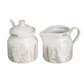 Porta latte e zucchero GRASS Multicolore Gres 250 ml 18,5 x 9 x 10 cm