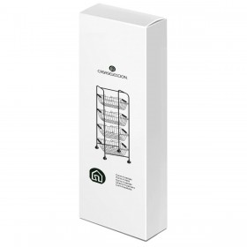 Carrello per Verdure Argentato Ferro 28 x 26 x 78 cm