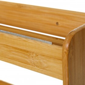 Portarotolo da Cucina Naturale Bambù 36 x 10 x 26 cm