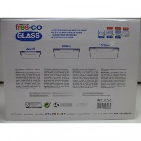 Set di Contenitori da Cucina Ermetici Impilabili Max Home 6 Unità 23 x 7,5 x 17,5 cm