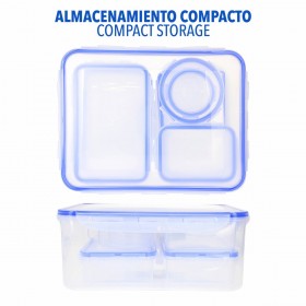 Set di Contenitori da Cucina Ermetici Impilabili Max Home 29 x 12 x 20 cm 6 Unità