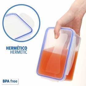 Set di Contenitori da Cucina Ermetici Impilabili Max Home 27 x 12 x 20 cm 6 Unità