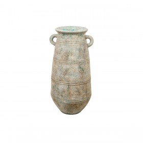 Vaso da pavimento Alexandra House Living Grigio Ceramica 45 x 85 x 45 cm Con manici