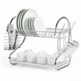 Scolapiatti da Lavandino Feel Maestro MR-1025-43 43 x 24 x 39 cm Argentato