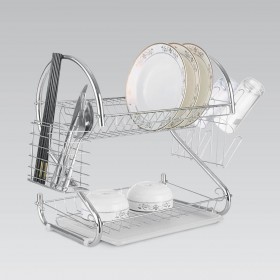 Scolapiatti da Lavandino Feel Maestro MR-1025-53 Argentato Acciaio inossidabile Plastica