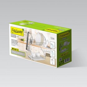 Scolapiatti da Lavandino Feel Maestro MR-1025-53 Argentato Acciaio inossidabile Plastica