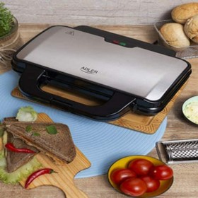 Piastra Grill Elettrica Adler AD 3043 Nero Multicolore 1300 W