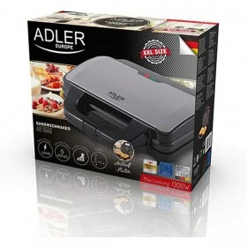 Piastra Grill Elettrica Adler AD 3043 Nero Multicolore 1300 W