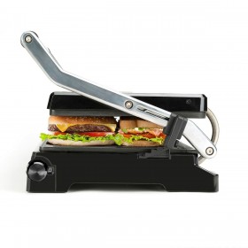 Piastra Grill Elettrica Black & Decker BXGF2200E Nero Alluminio 2200 W