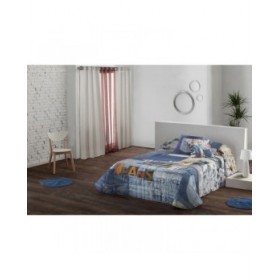 Trapunta Lois PATCH P. Azzurro Singolo 180 x 260 cm (2 Pezzi)