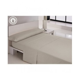 Set di Lenzuola Hosteline IRIS PREMIUM Grigio Perla Matrimoniale