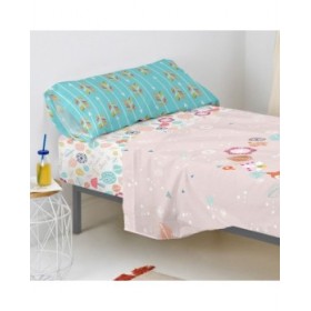 Lenzuolo con angoli HappyFriday MOSHI MOSHI Multicolore 105 x 200 x 32 cm