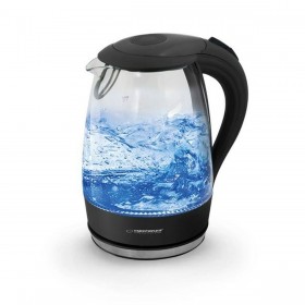Bollitore Esperanza Nero Vetro Plastica 2200 W 1,7 L