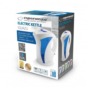 Bollitore Esperanza EKK018G  Azzurro Bianco Plastica 2200 W 1,7 L
