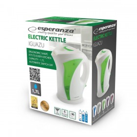 Bollitore Esperanza EKK018G  Bianco Verde Multicolore Plastica 2200 W 1,7 L