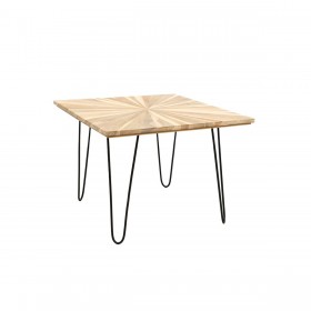 Tavolo aggiuntivo Romimex Naturale teak 60 x 45 x 60 cm