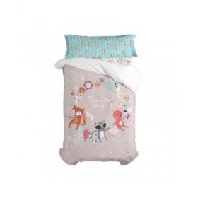 Lenzuolo con angoli HappyFriday MOSHI MOSHI Multicolore 105 x 200 x 32 cm